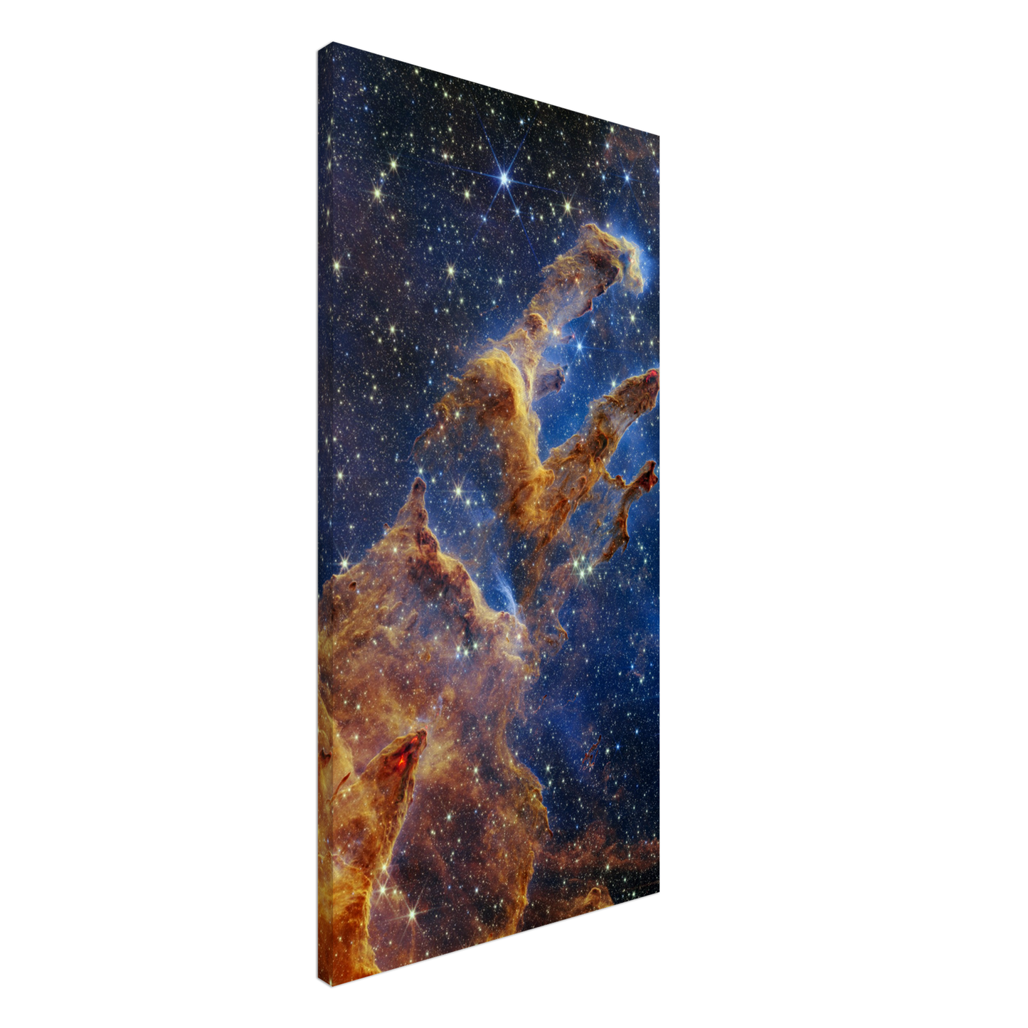 Pillars of Creation JWST Astrophotography Wall Canvas