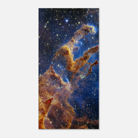 Pillars of Creation JWST Astrophotography Wall Canvas