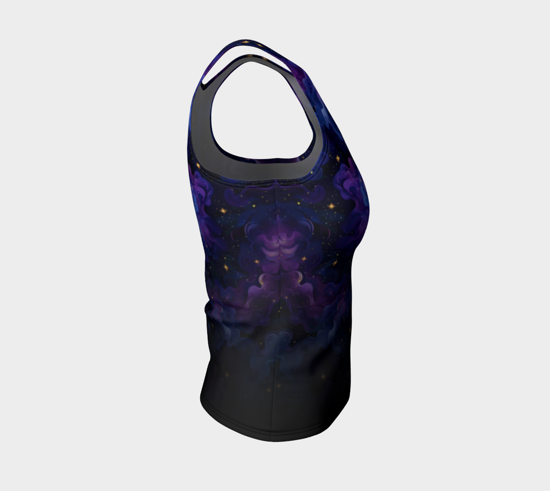 Purple Nebula Dreams Gradient Tank, Long Length