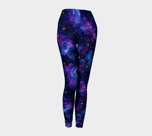 Purple Nebula Dreams Everyday Leggings