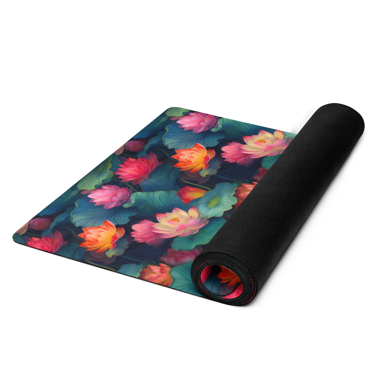 Ethereal Art Nouveau Lotus Yoga Mat