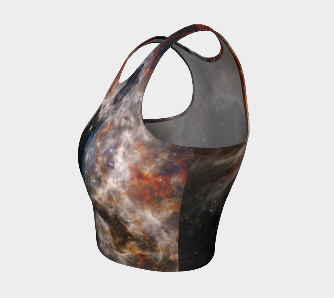 Tarantula Nebula Athletic Cropped Tank Top