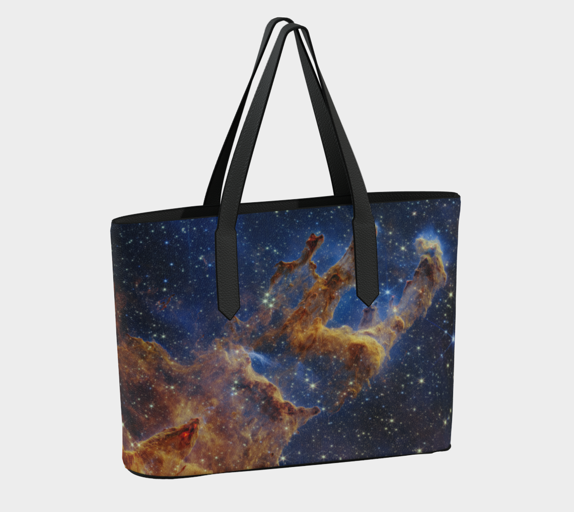 Pillars of Creation JWST Astrophotography Vegan Leather Bag