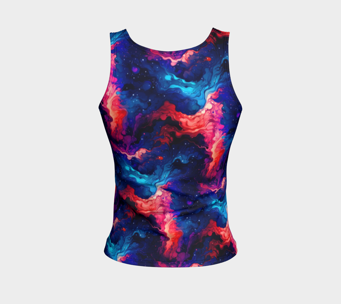 Nyx Nebula, Jersey Fitted Tank (Regular Length)