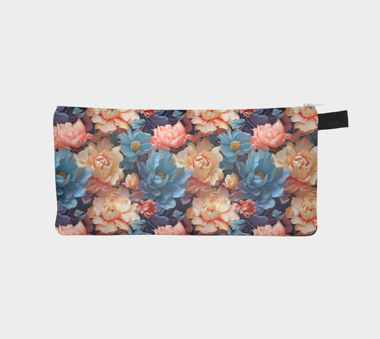 Ethereal Floral Art Nouveau Lined Pencil Case