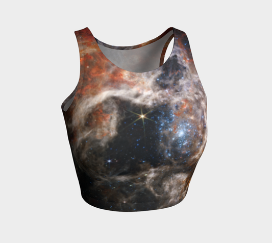 Tarantula Nebula Athletic Cropped Tank Top