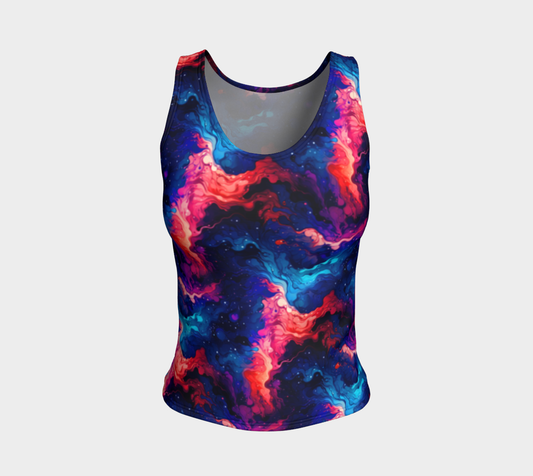 Nyx Nebula, Jersey Fitted Tank (Long Length)