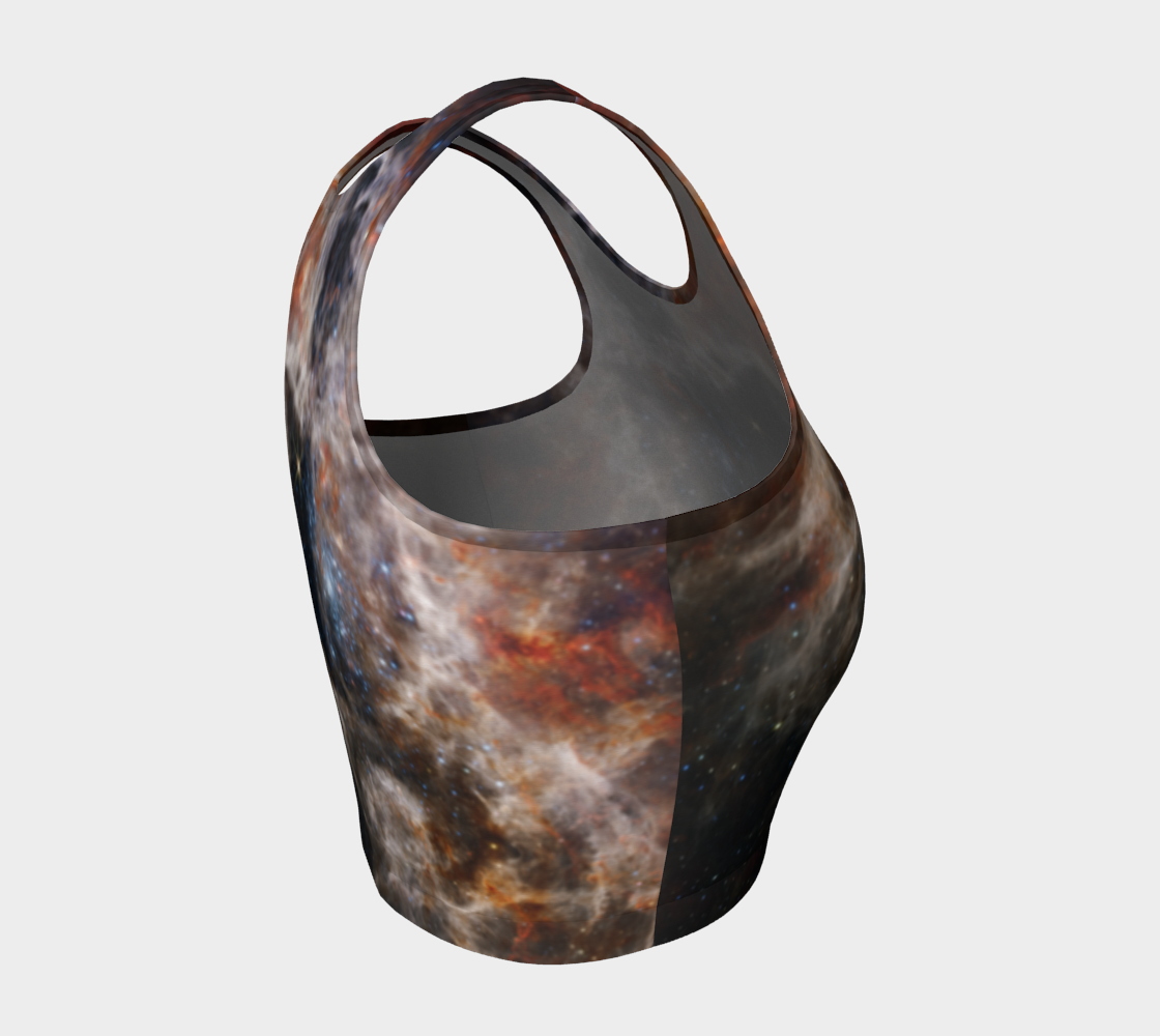 Tarantula Nebula Athletic Cropped Tank Top