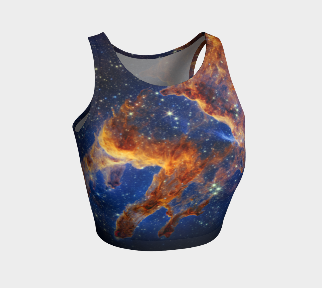 Pillars of Creation Gradient Athletic Cropped Tank Top