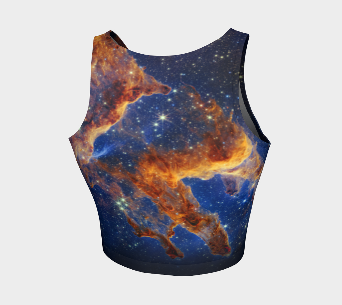 Pillars of Creation Gradient Athletic Cropped Tank Top